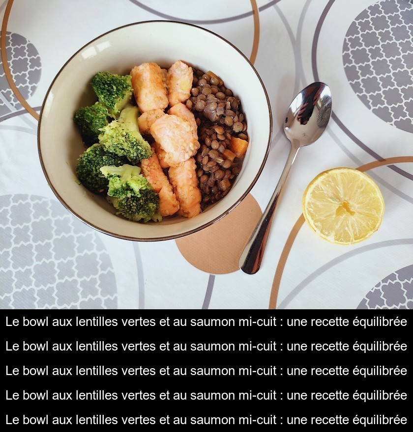 Le bowl aux lentilles vertes et au saumon mi-cuit : une recette équilibrée