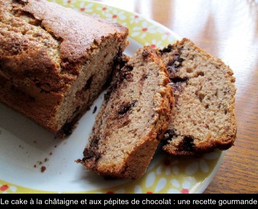 Le Cake A La Chataigne Et Aux Pepites De Chocolat Une Recette Gourmande