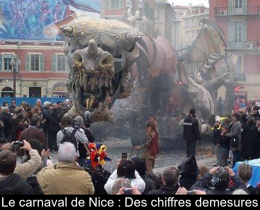 Le carnaval de Nice : Des chiffres demesures Le carnaval de Nice : Des chiffres demesures
