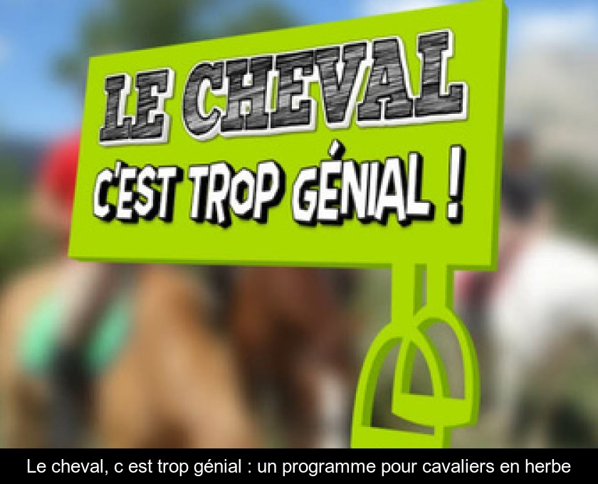 Le cheval, c'est trop génial : un programme pour cavaliers en herbe Le cheval, c'est trop génial : un programme pour cavaliers en herbe