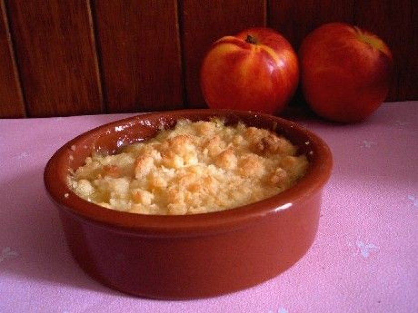 Le crumble aux nectarines : une recette facile Le crumble aux nectarines : une recette facile
