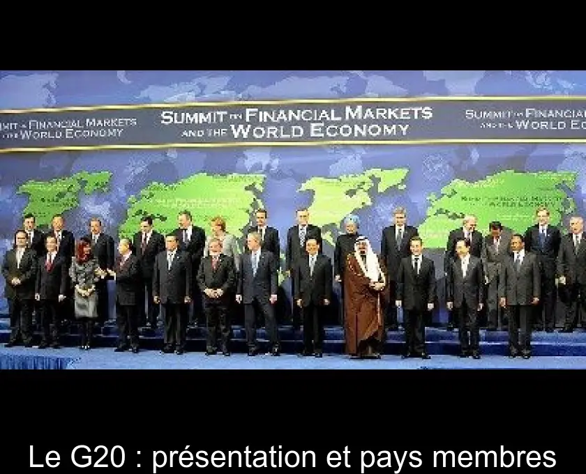 Le G20 : présentation et pays membres