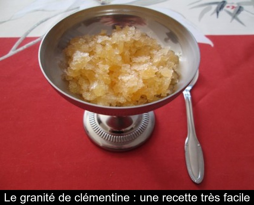 Le granité de clémentine : une recette très facile Le granité de clémentine : une recette très facile