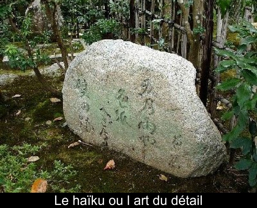 Le haïku ou l'art du détail Le haïku ou l'art du détail