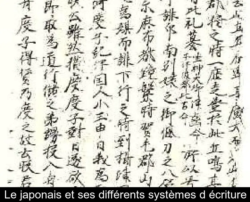 Le japonais et ses différents systèmes d'écriture