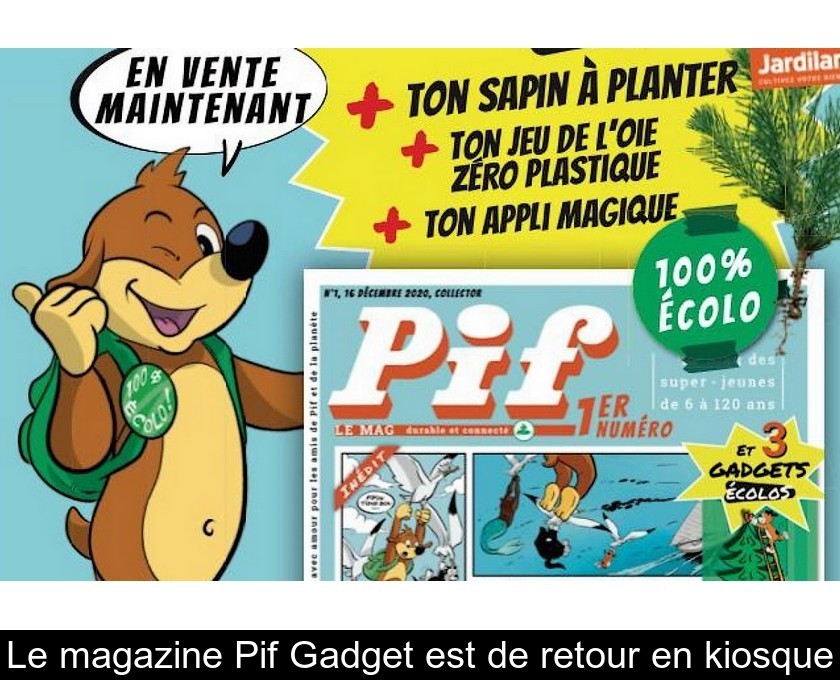 Le magazine Pif Gadget est de retour en kiosque