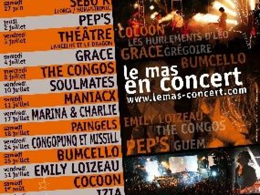 Le Mas en concert : un festival à Puget-sur-Argens Le Mas en concert : un festival à Puget-sur-Argens