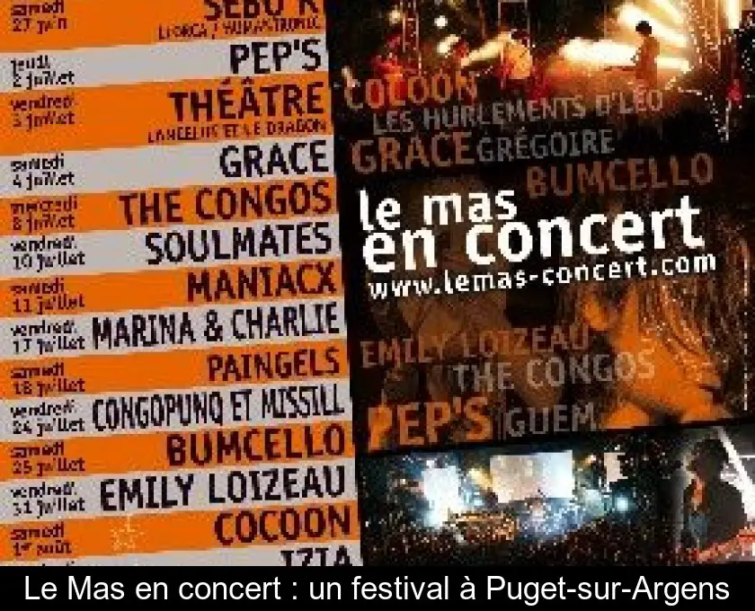 Le Mas en concert : un festival à Puget-sur-Argens