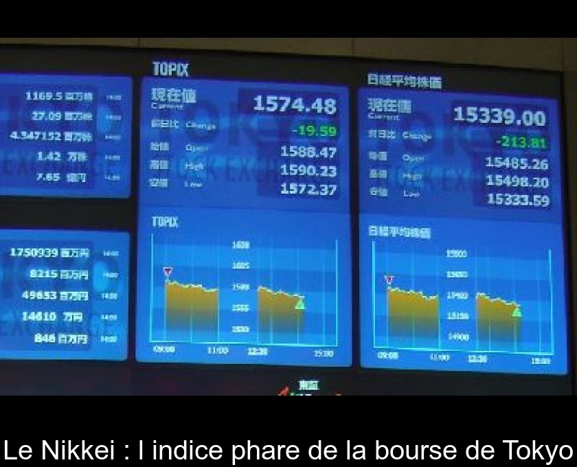 Le Nikkei : l'indice phare de la bourse de Tokyo Le Nikkei : l'indice phare de la bourse de Tokyo