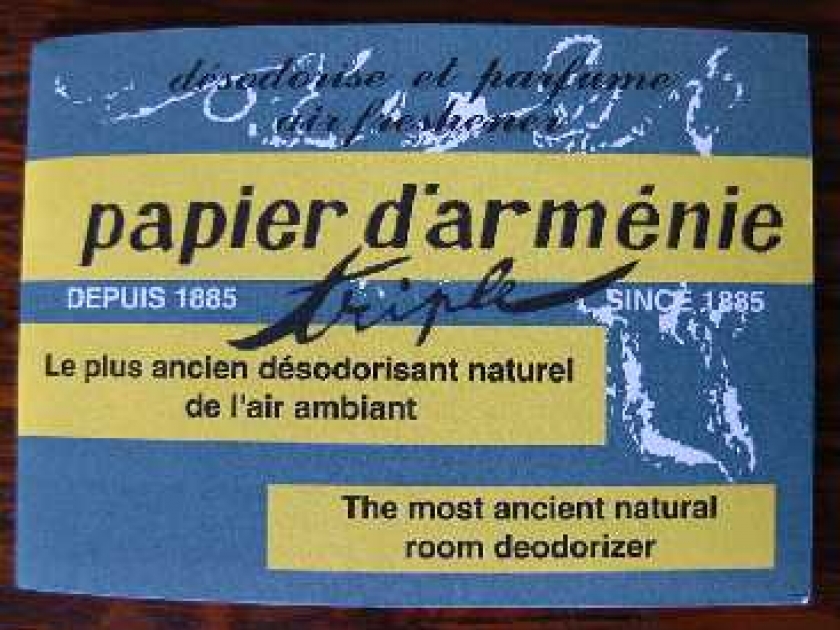 Le papier d'Arménie : un désodorisant naturel Le papier d'Arménie : un désodorisant naturel