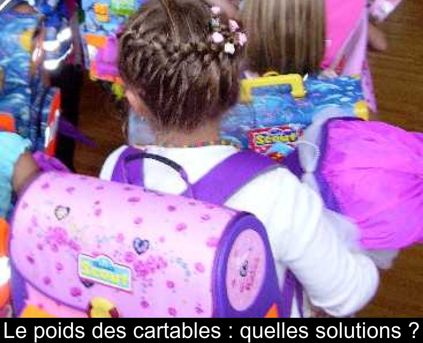 Le poids des cartables : quelles solutions ?