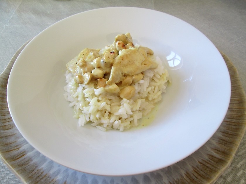 Le poulet coco cajou : une recette facile Le poulet coco cajou : une recette facile