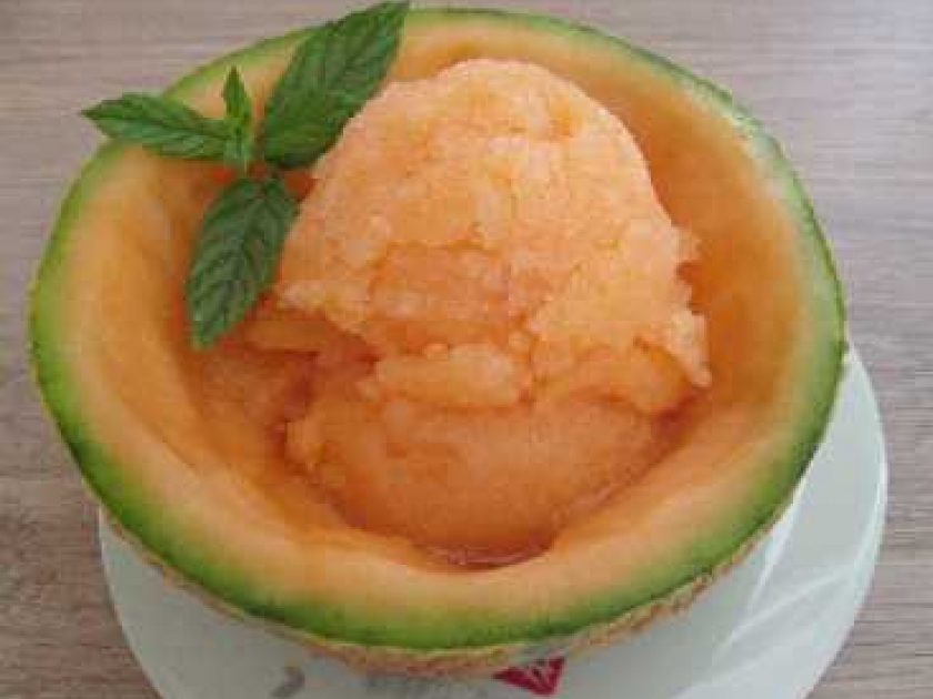 Le sorbet au melon une recette facile