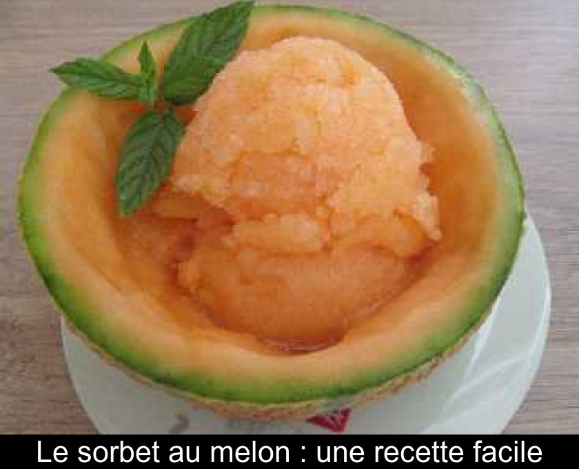 Le sorbet au melon : une recette facile Le sorbet au melon : une recette facile