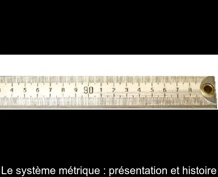 Le système métrique : présentation et histoire