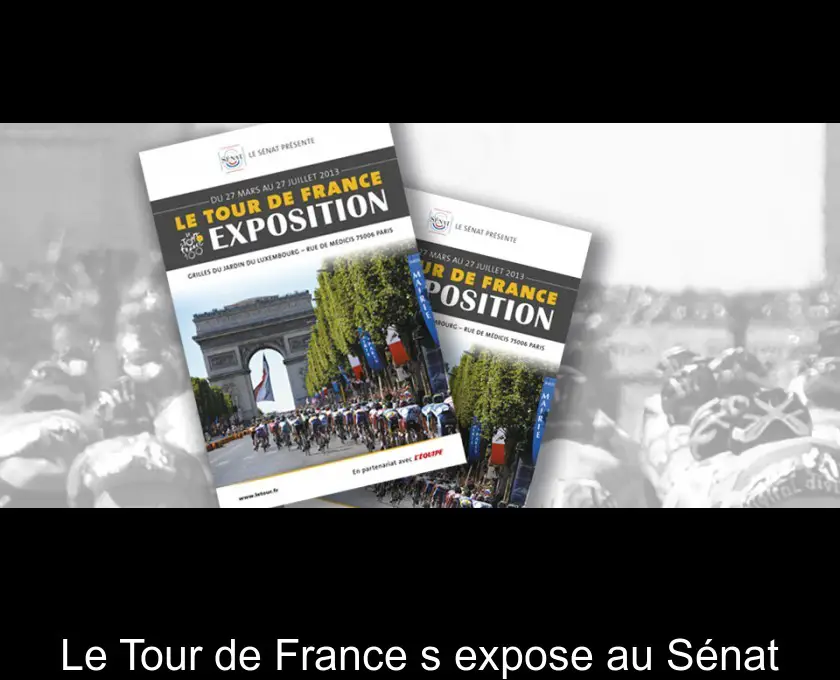 Le Tour de France s'expose au Sénat