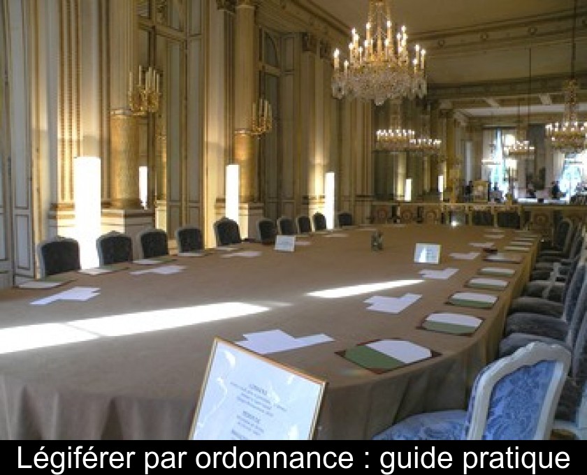 Légiférer par ordonnance : guide pratique Légiférer par ordonnance : guide pratique