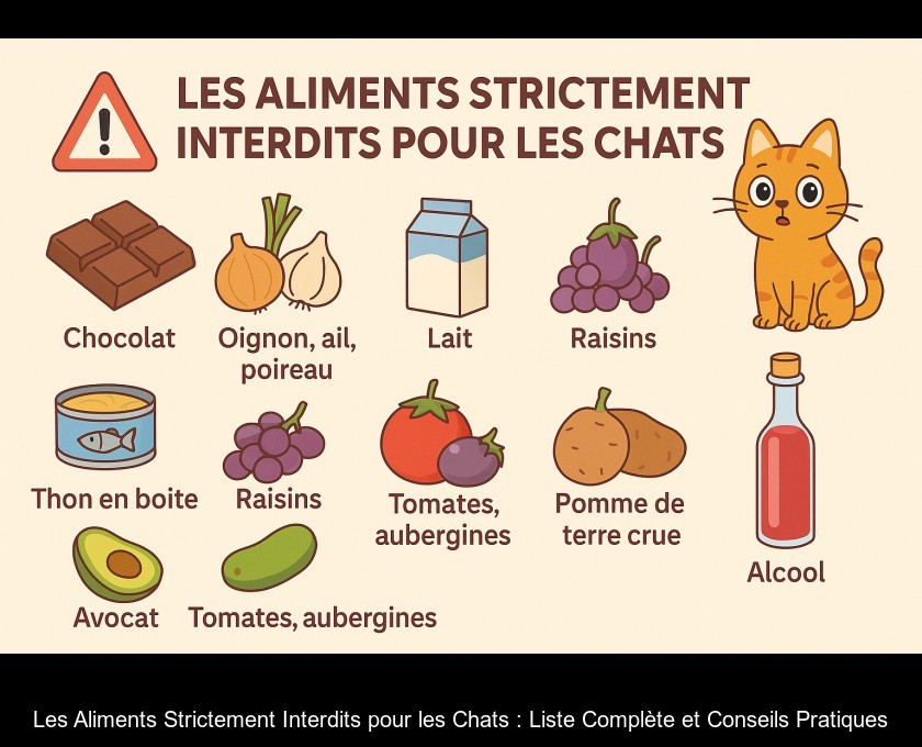 Les Aliments Strictement Interdits pour les Chats : Liste Complète et Conseils Pratiques Les Aliments Strictement Interdits pour les Chats : Liste Complète et Conseils Pratiques