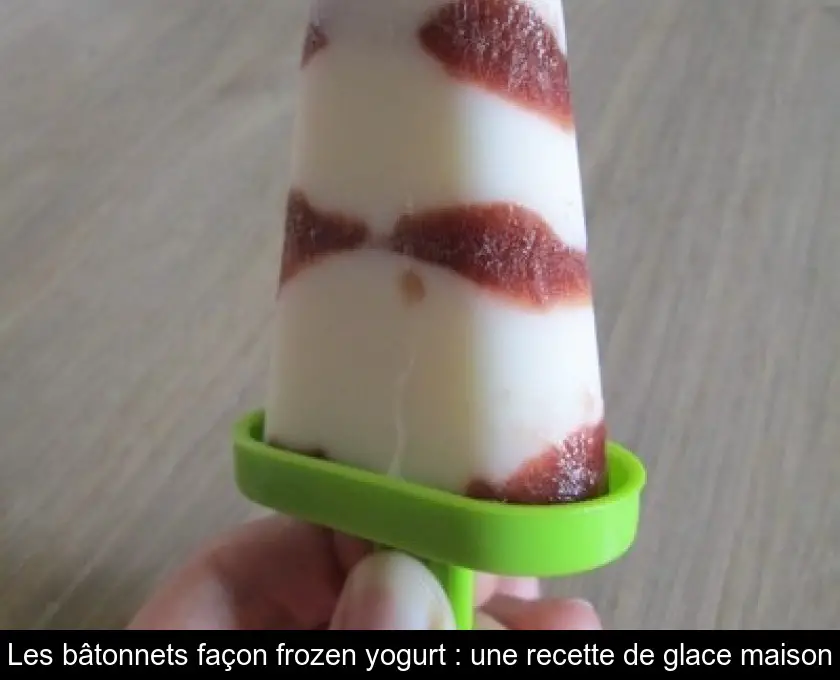 Les bâtonnets façon frozen yogurt : une recette de glace maison