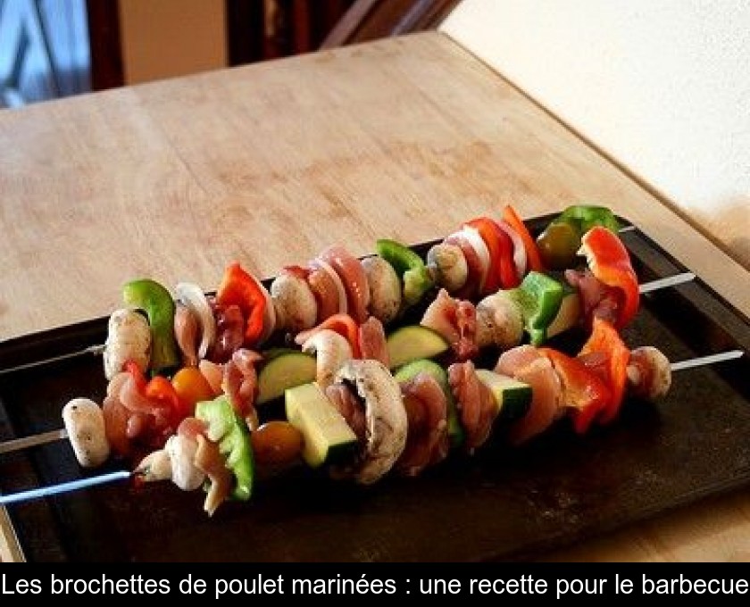 Brochettes de boeuf, poulet et légumes, Recette