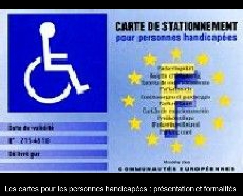 Les cartes pour les personnes handicapées : présentation et