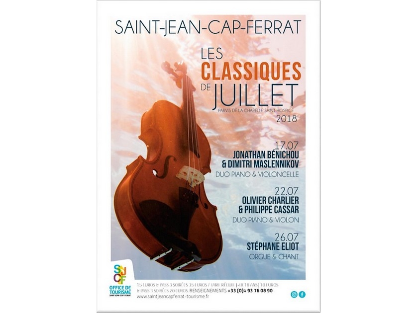 Les Classiques de Juillet : le rendez-vous des mélomanes à Saint-Jean-Cap-Ferrat Les Classiques de Juillet : le rendez-vous des mélomanes à Saint-Jean-Cap-Ferrat