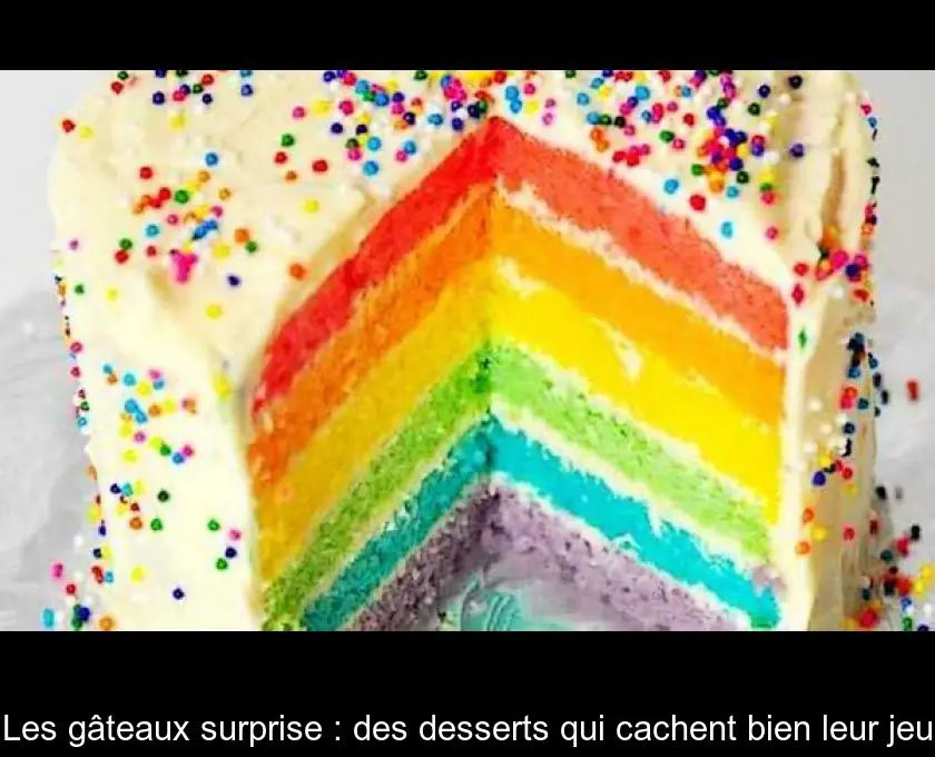 Les gâteaux surprise : des desserts qui cachent bien leur jeu