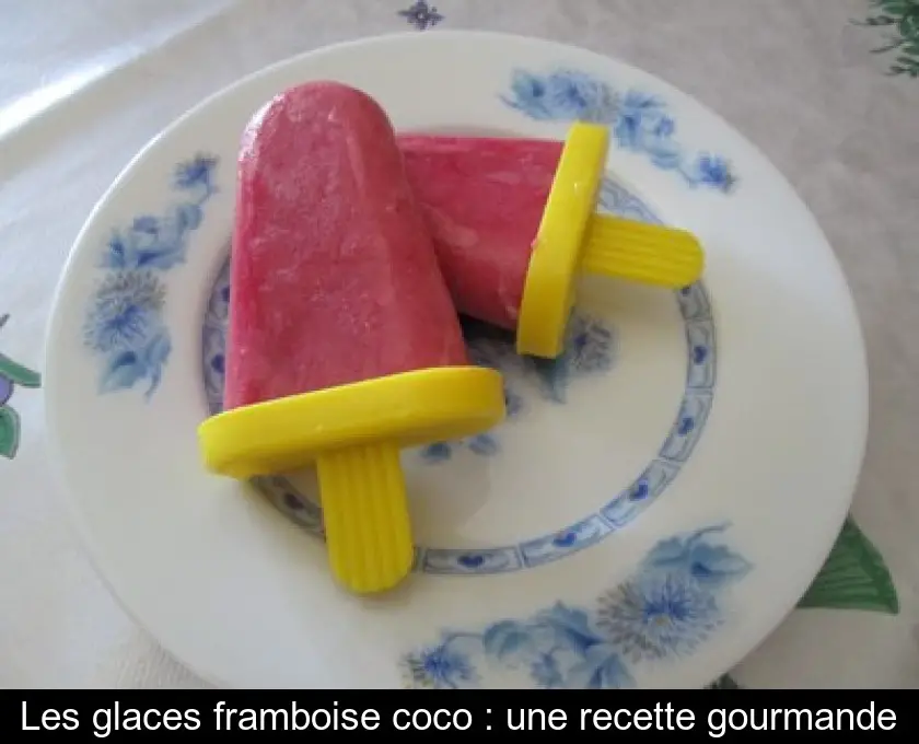 Les glaces framboise coco : une recette gourmande