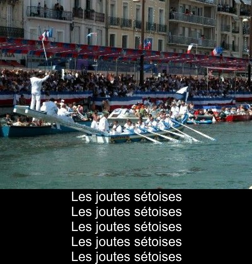 Les joutes sétoises Les joutes sétoises