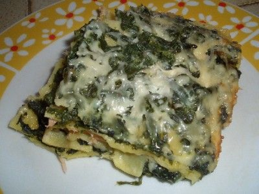 Les lasagnes au saumon et aux épinards Les lasagnes au saumon et aux épinards