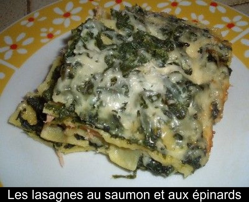 Les lasagnes au saumon et aux épinards Les lasagnes au saumon et aux épinards