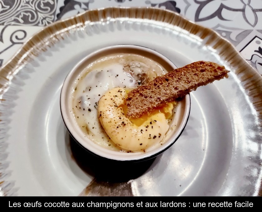 Les œufs cocotte aux champignons et aux lardons une recette facile