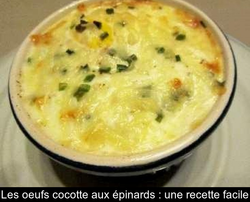 Les oeufs cocotte aux épinards : une recette facile Les oeufs cocotte aux épinards : une recette facile