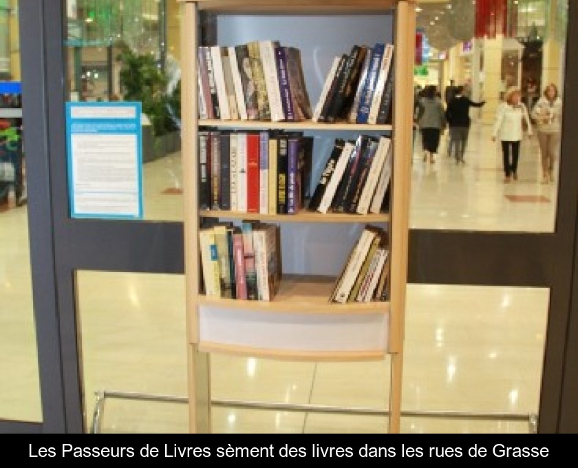 Les Passeurs de Livres sèment des livres dans les rues de Grasse