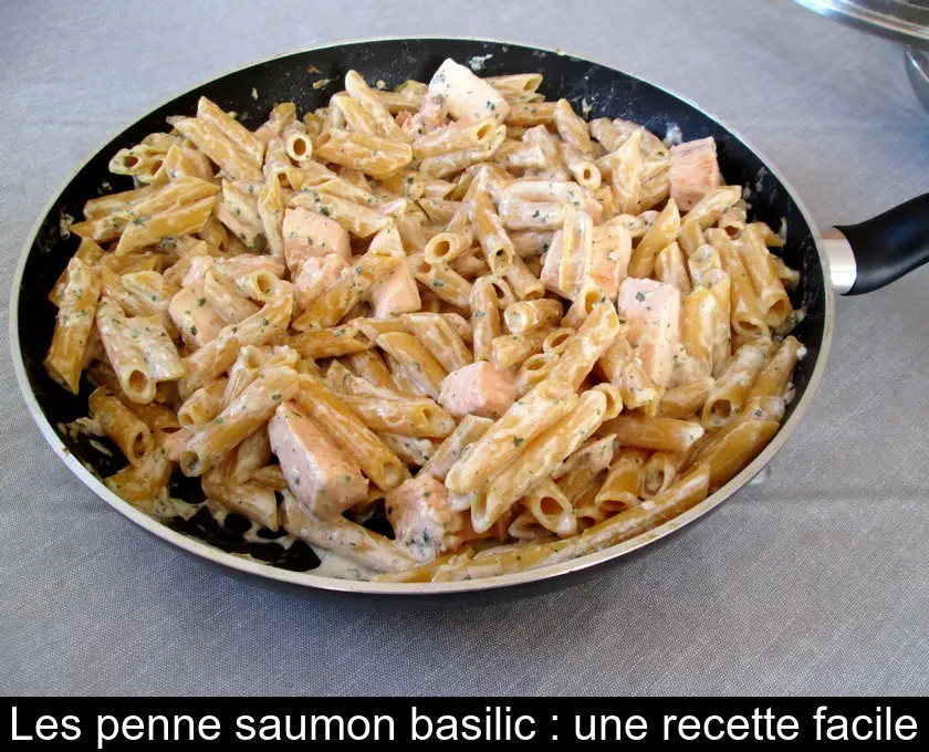 Les penne saumon basilic : une recette facile