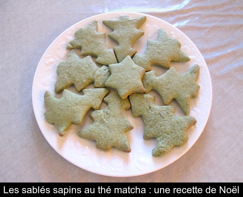 Les sablés sapins au thé matcha : une recette de Noël Les sablés sapins au thé matcha : une recette de Noël