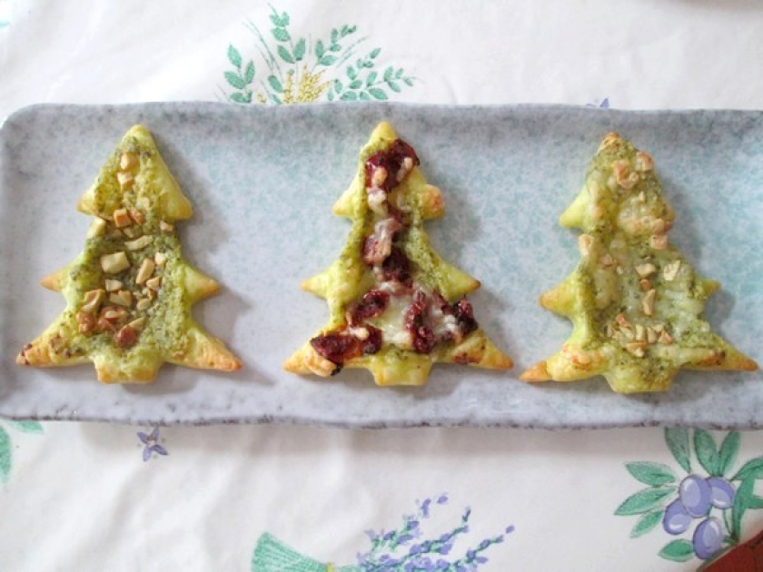Les sapins feuilletés au pesto : une recette facile Les sapins feuilletés au pesto : une recette facile