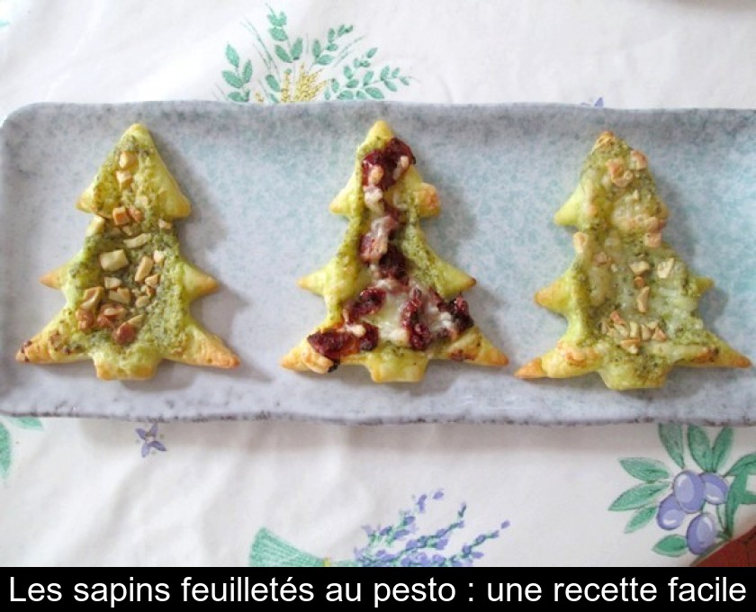 Minis sapins de Noël feuilletés au pesto, Recette simplissime