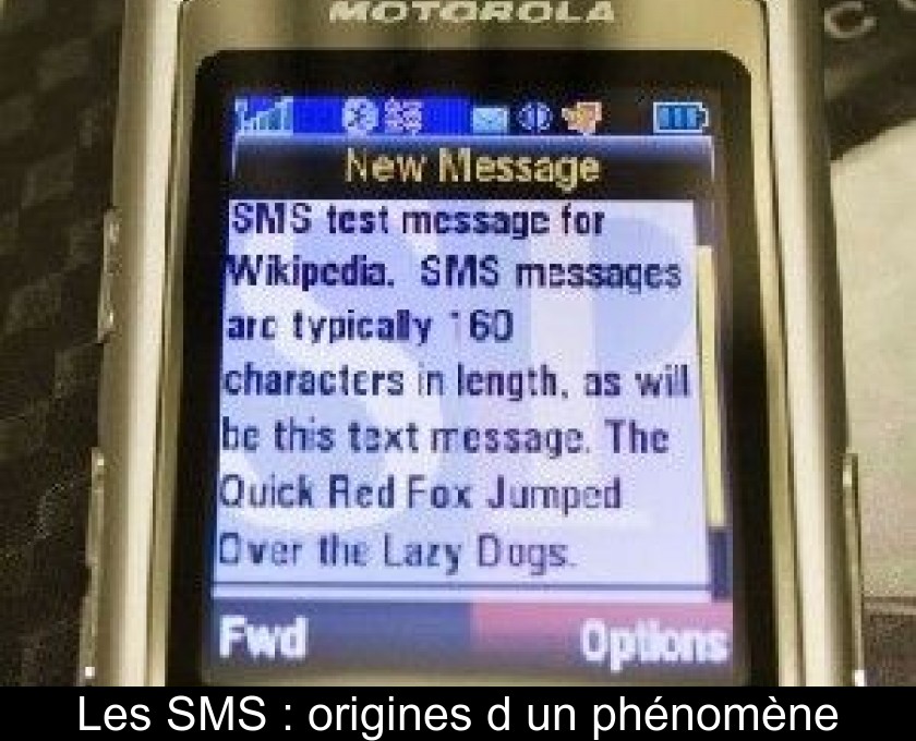 Les SMS : origines d'un phénomène Les SMS : origines d'un phénomène