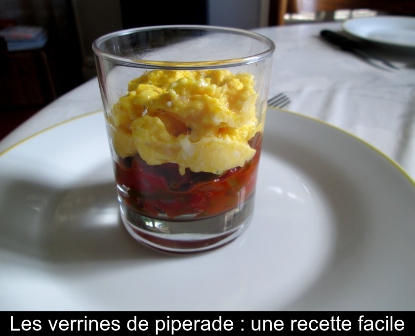 Les verrines de piperade : une recette facile Les verrines de piperade : une recette facile