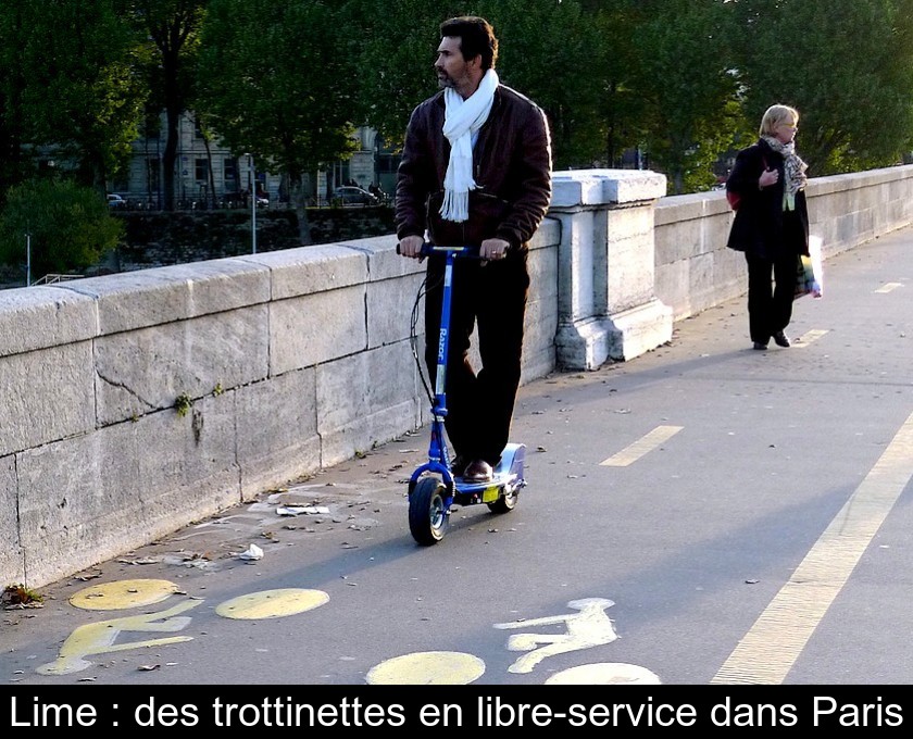 Lime : des trottinettes en libre-service dans Paris Lime : des trottinettes en libre-service dans Paris