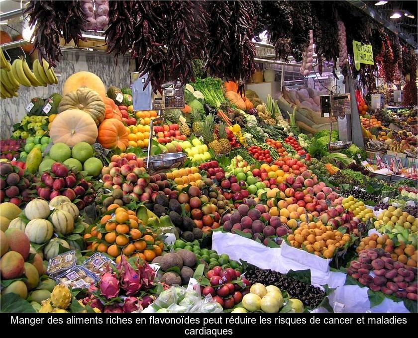 Manger des aliments riches en flavonoïdes peut réduire les risques de cancer et maladies cardiaques Manger des aliments riches en flavonoïdes peut réduire les risques de cancer et maladies cardiaques