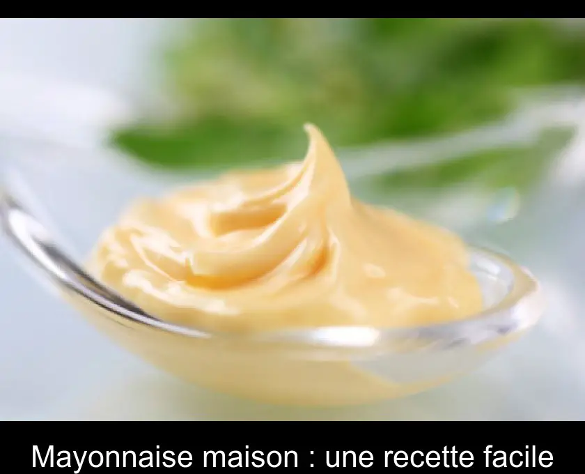 Mayonnaise maison : une recette facile