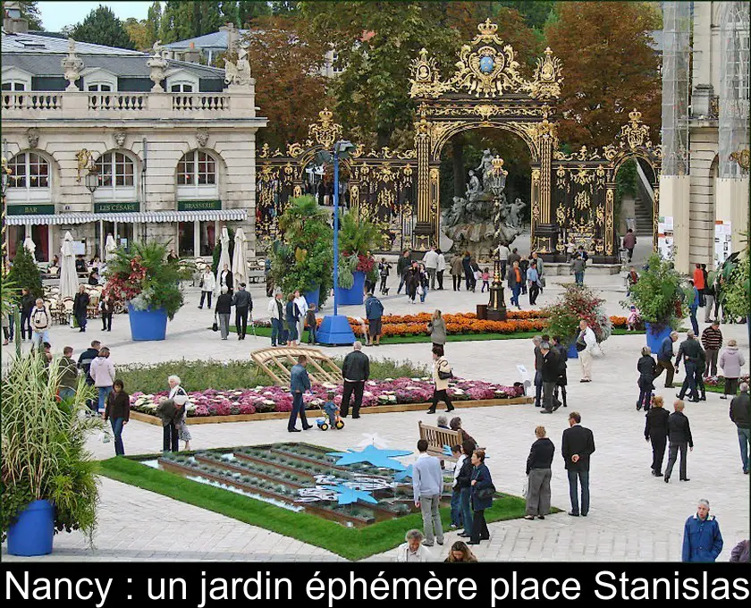 Nancy : un jardin éphémère place Stanislas