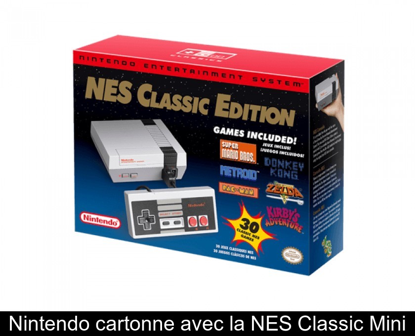 Nintendo cartonne avec la NES Classic Mini