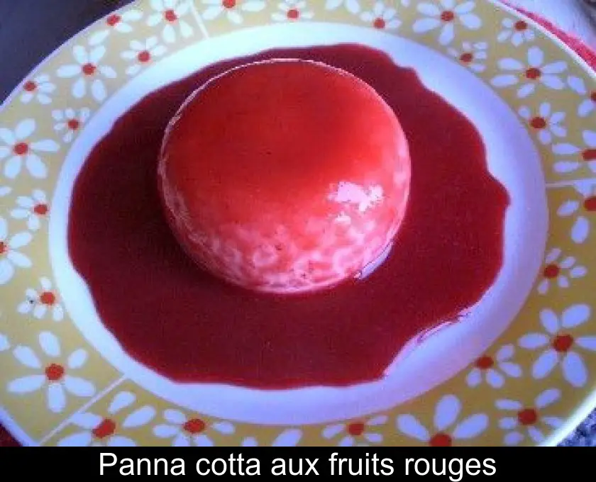 Panna cotta aux fruits rouges