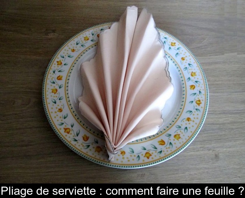 Pliage de serviette : comment faire une feuille ? Pliage de serviette : comment faire une feuille ?