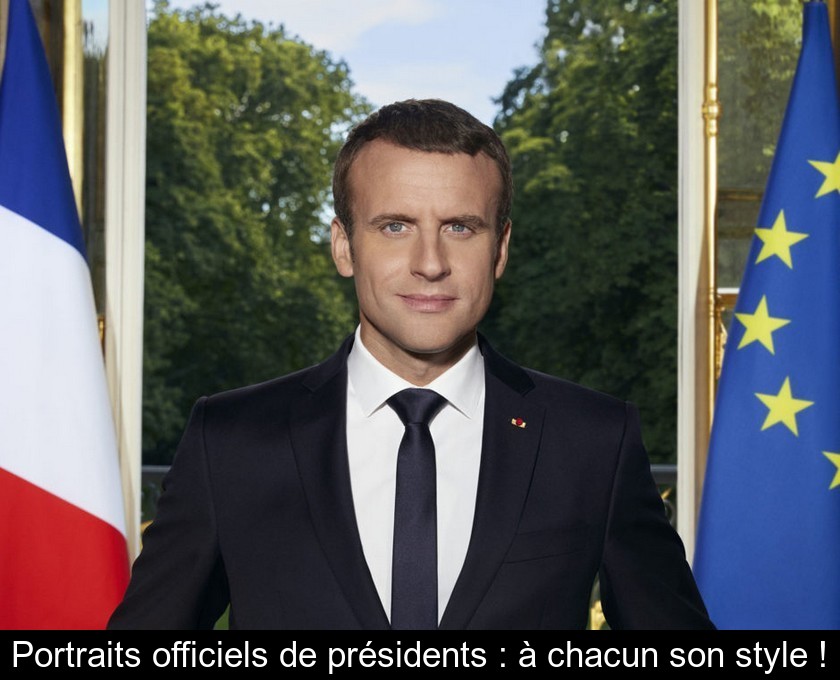 Portraits officiels de présidents : à chacun son style !