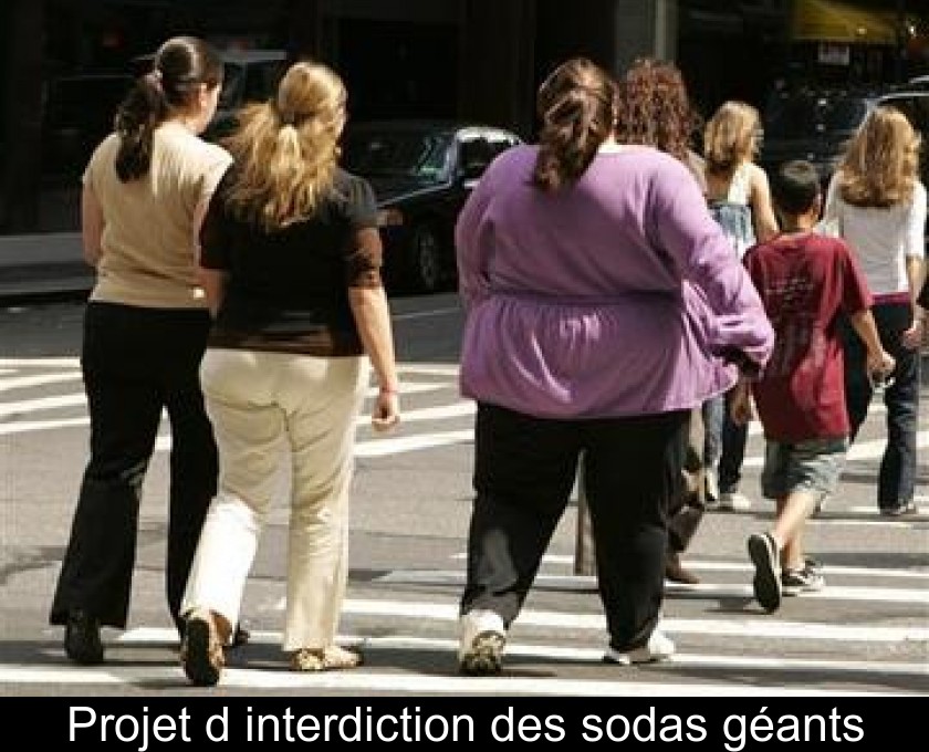 Projet d'interdiction des sodas géants