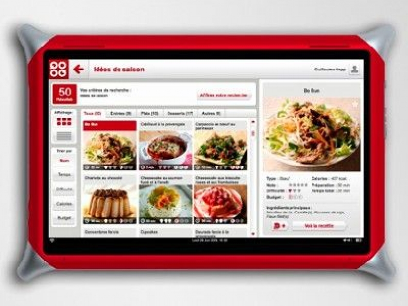 QOOQ : le premier coach culinaire à écran tactile QOOQ : le premier coach culinaire à écran tactile